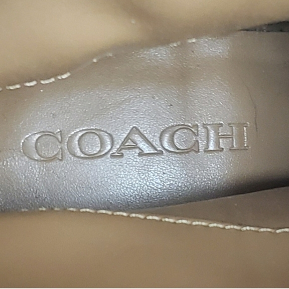 COACH Parka Tan & Cream Cold-Weather Shearling Boots 8 - Picture 11 of 12